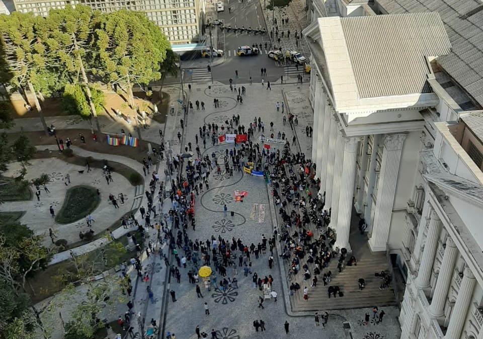 Curitiba tem novo protesto contra o racismo, e contra Bolsonaro