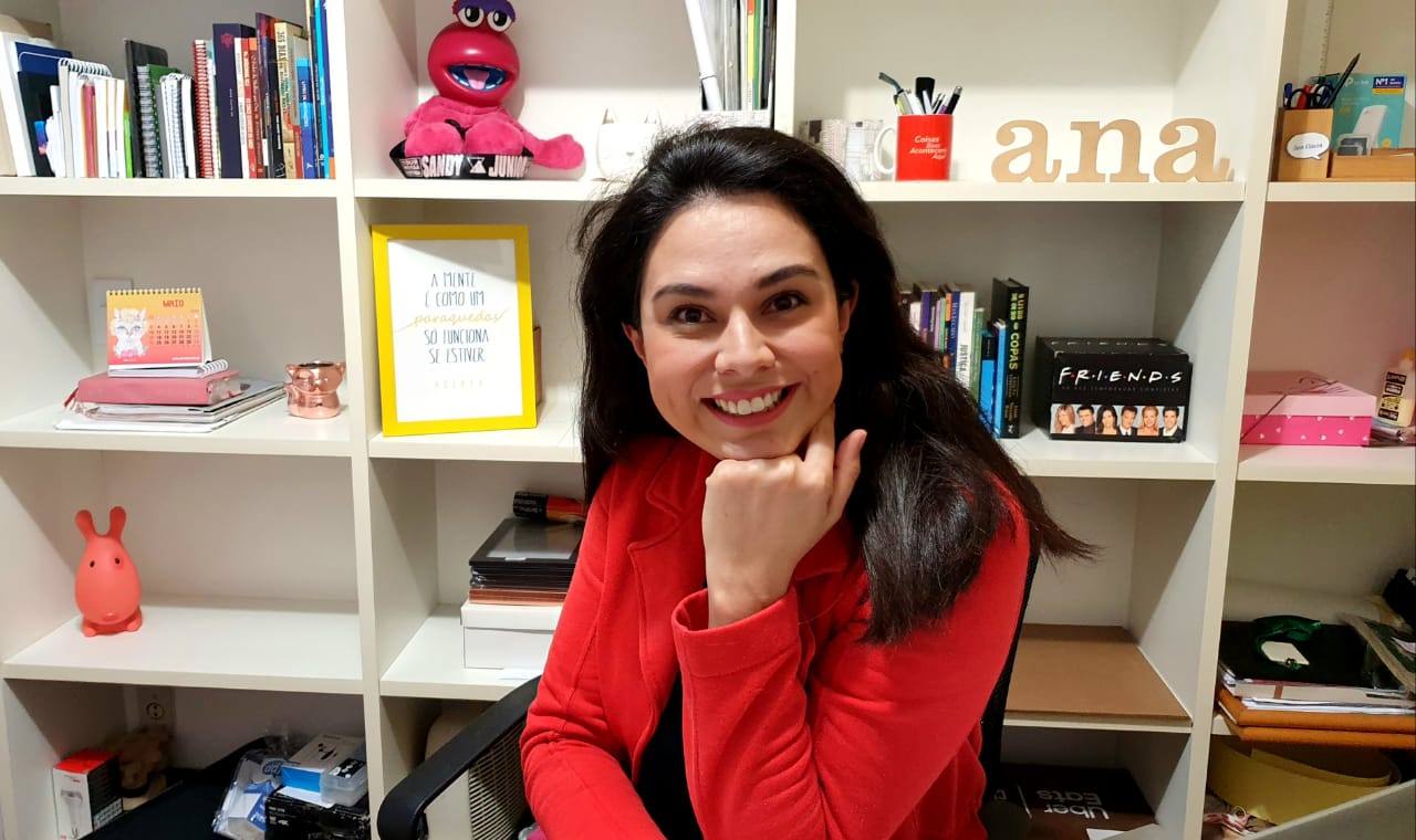 Ela criou um cantinho para as boas notícias