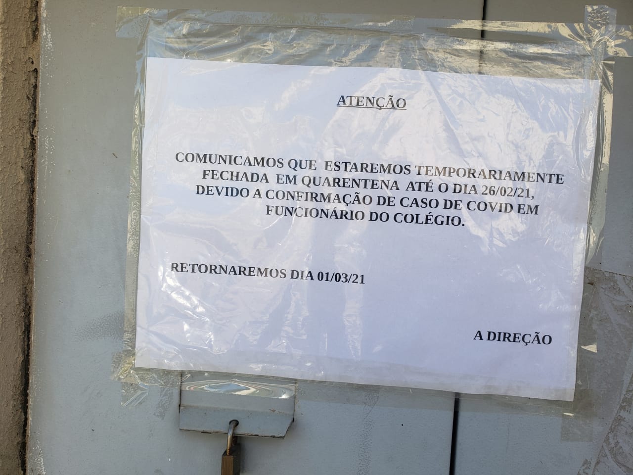 Surto de coronavírus fecha duas escolas na Região Metropolitana de Curitiba