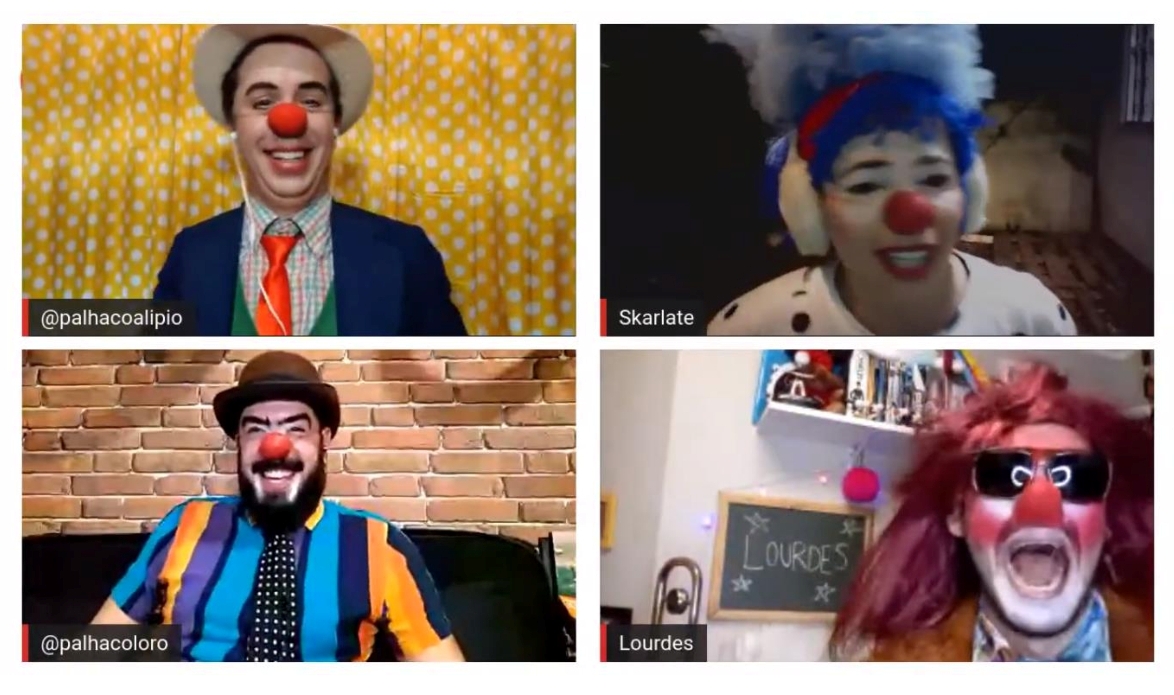 Palhaços disputam a Taça Pavê de improviso em evento on-line e gratuito