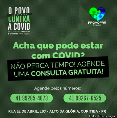 Curitiba tem centro para "tratamento imediato" contra Covid