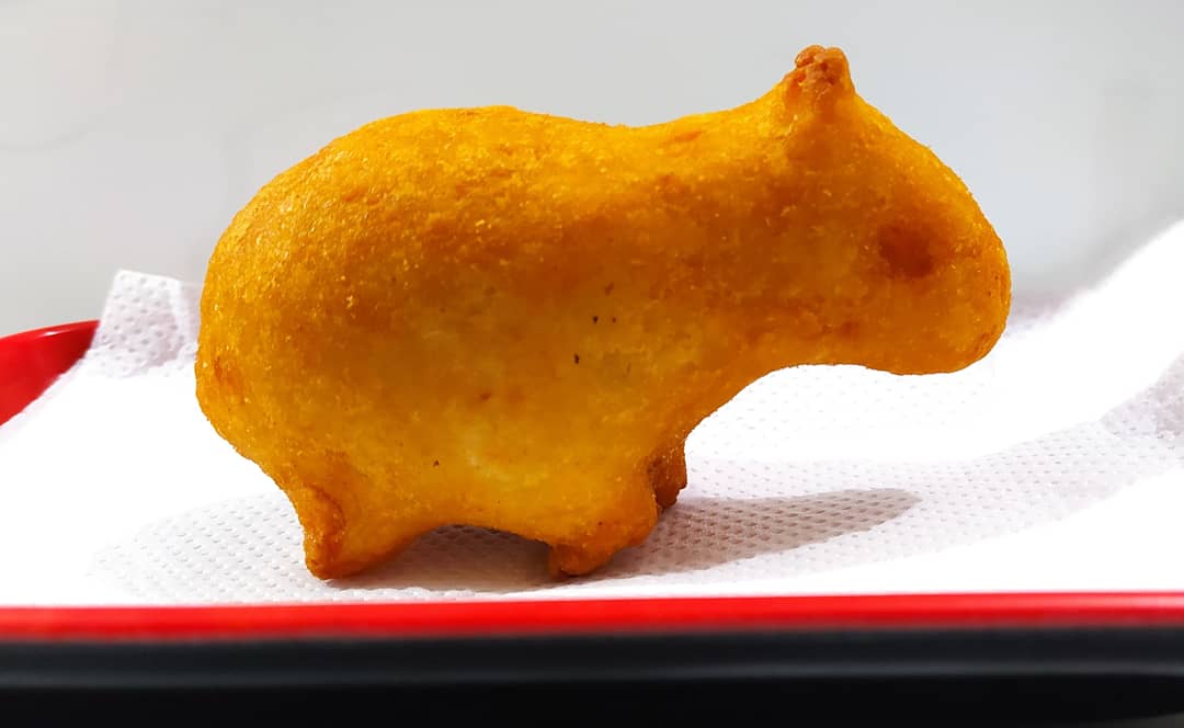 Após pastel, cozinheira cria coxinha em formato de capivara