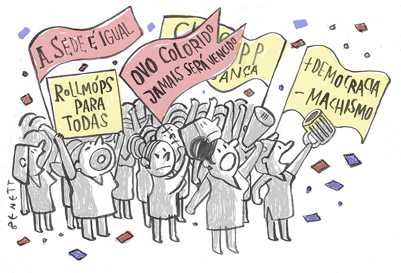 O levante feminista que abriu o Bar Palácio para mulheres "desacompanhadas"