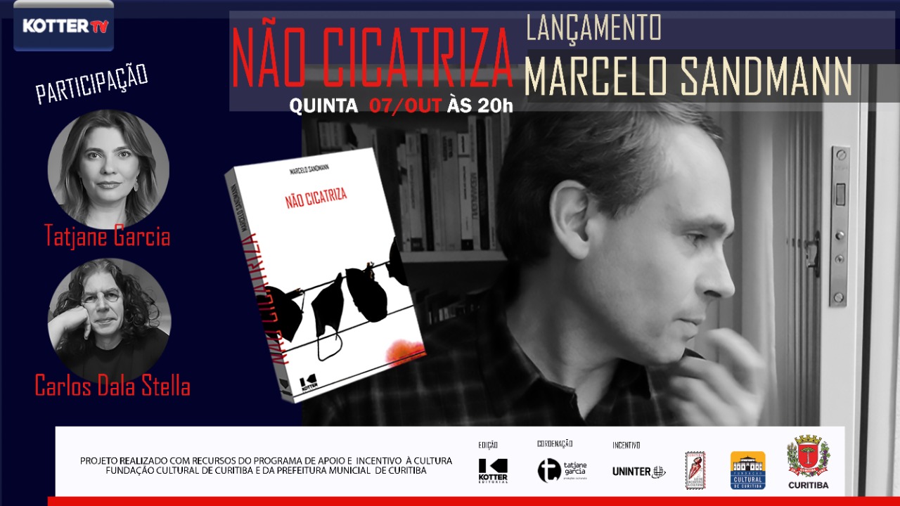 Marcelo Sandmann lança "Não cicatriza", livro de poemas dedicado à memória do pai