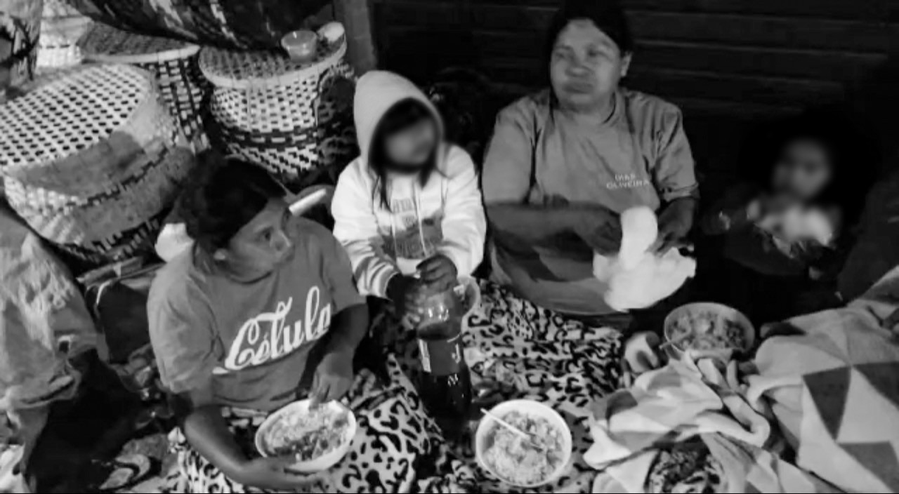 Desamparadas, mulheres e crianças indígenas dormem nas ruas de Curitiba