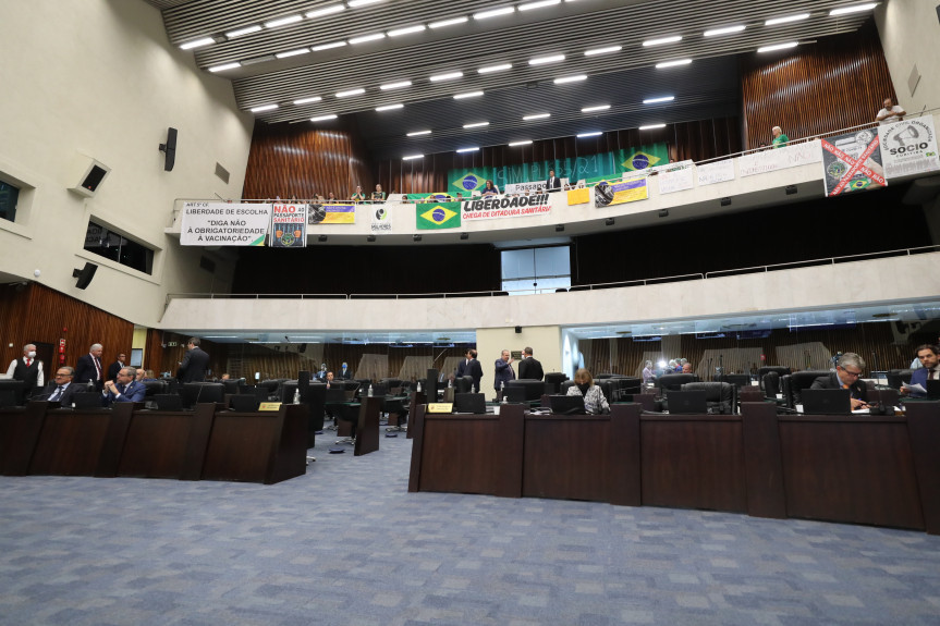 Passaporte da vacina no PR é rejeitado em sessão com apreensão de faca e aparelho de choque