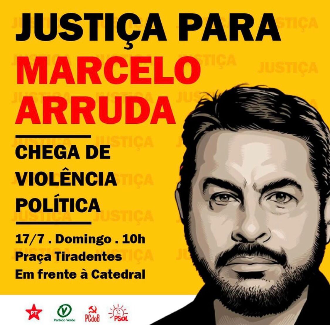 Curitiba terá ato em memória de Marcelo Arruda neste domingo