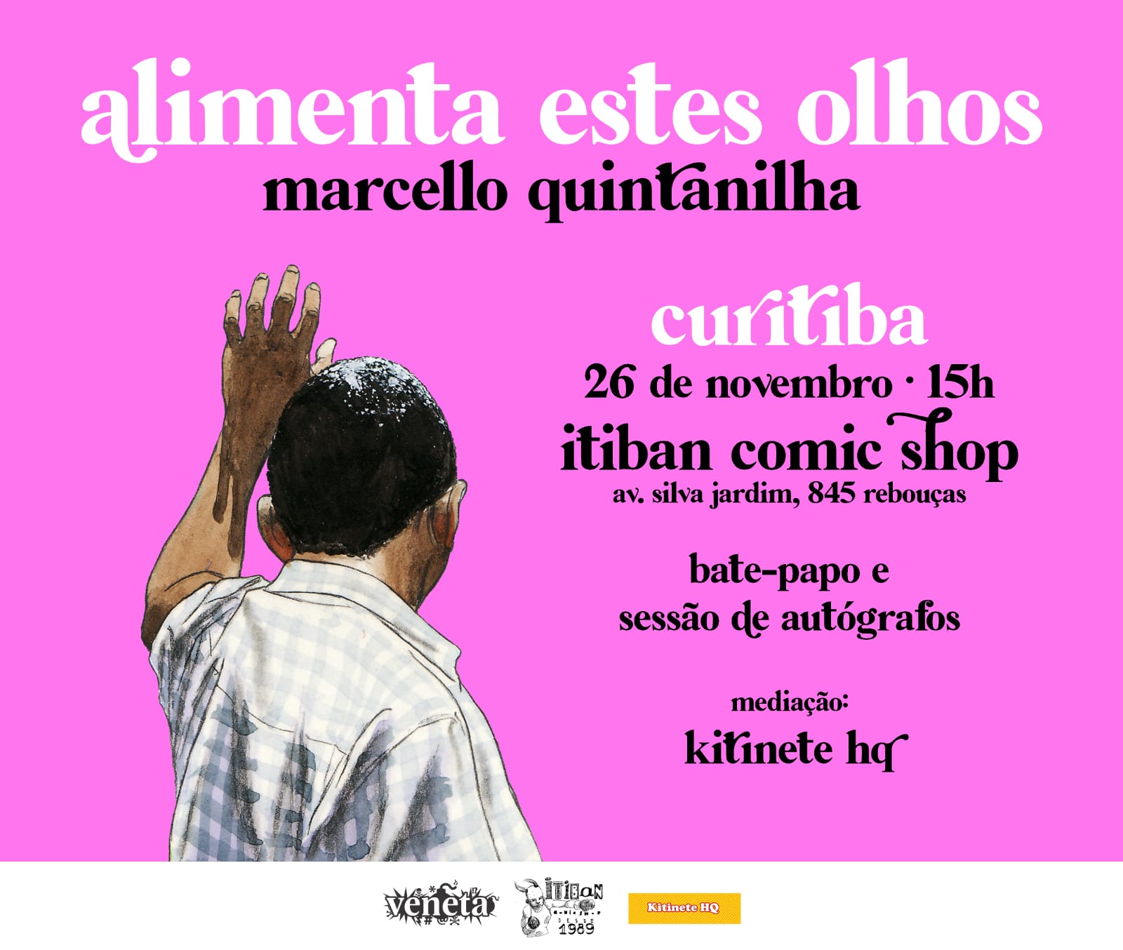 Vencedor do Jabuti Marcello Quintanilha mostra seus quadrinhos em Curitiba