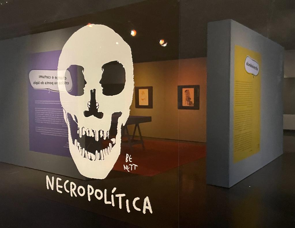 Exposição “Charges e Cartuns: crítica na ponta do lápis” é aberta na Bienal de Quadrinhos