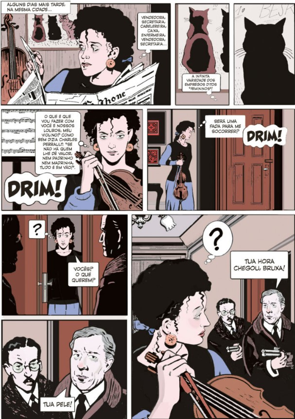 página de quadrinhos