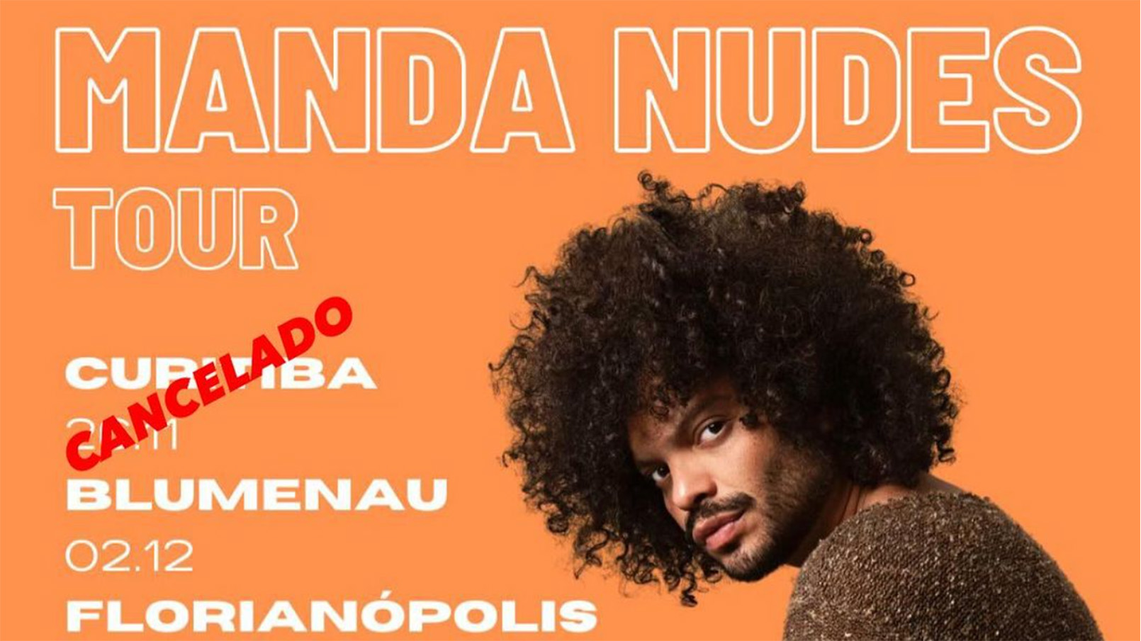 Show de Diego Moraes em Curitiba é cancelado