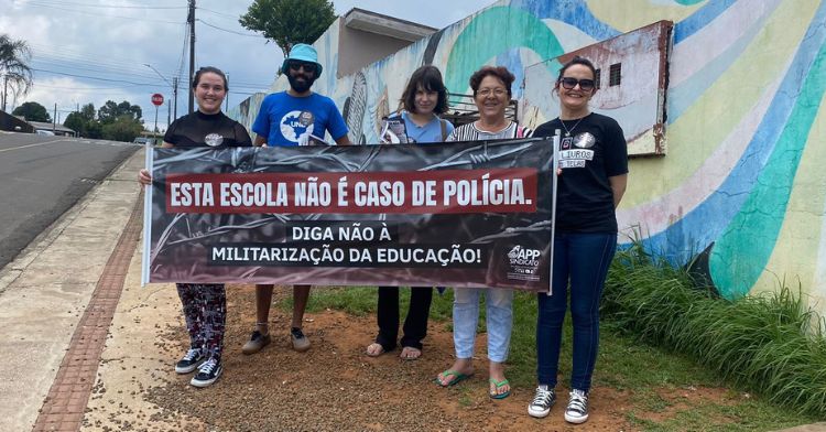 Na consulta pela militarização das escolas, só um lado pode se manifestar