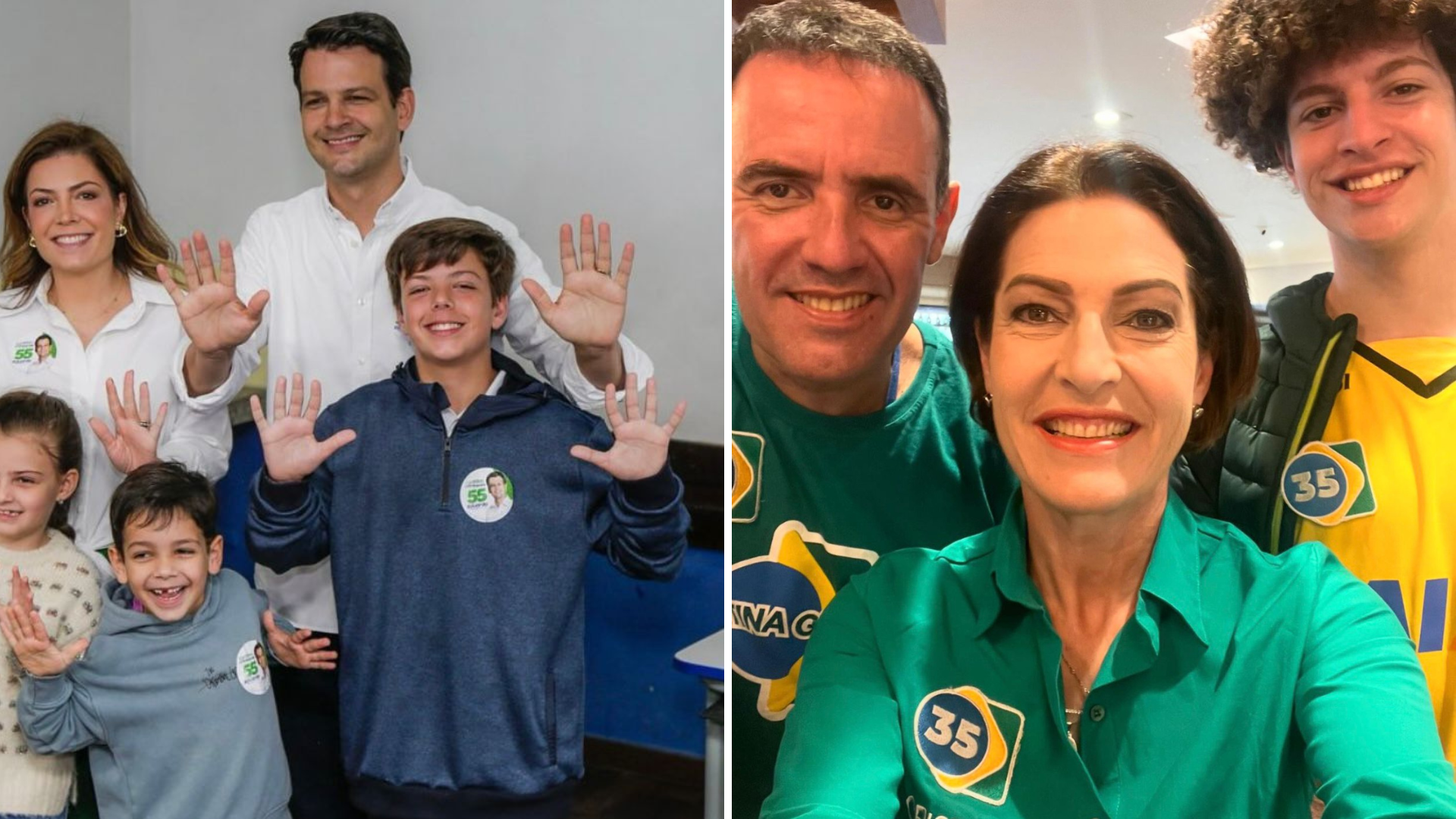 ‘Prefeituráveis’ Cristina Graeml e Eduardo Pimentel já votaram neste domingo