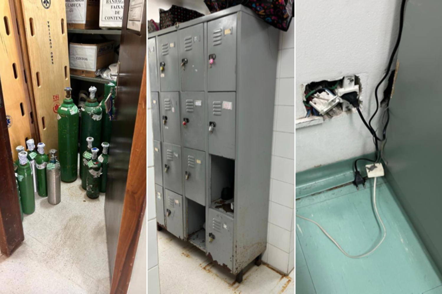 UPAs em Curitiba têm equipamentos enferrujados, fiação precária e paredes rachadas