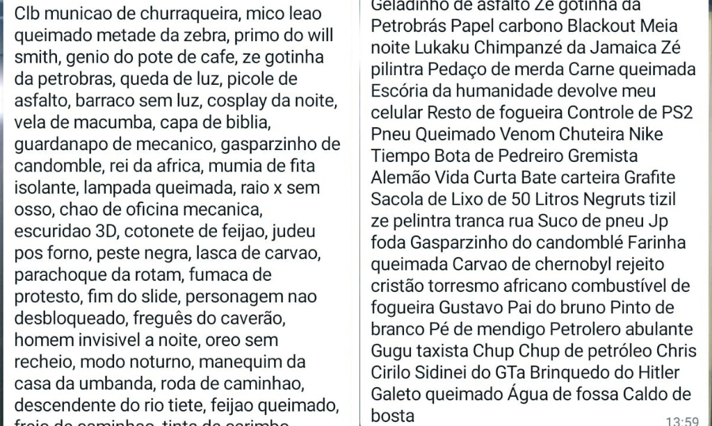 Estudantes criam grupo no WhatsApp para fazer ataques racistas contra colega negro